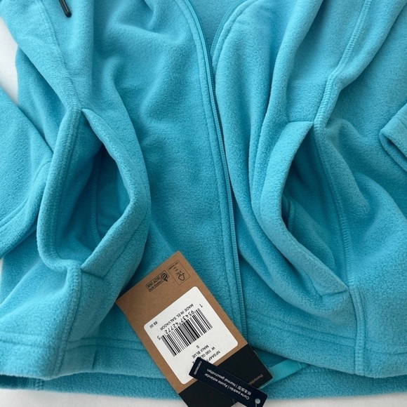 (NWT) The North Face Women's 100 Glacier Full-Zip Hoodie in Maui Blue, Small - Picture 6 of 16